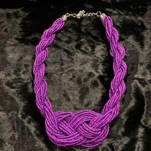 Purple Beaded Necklace